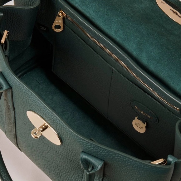 New Mulberry 'Bayswater' in Mulberry Green Leather Tote  - MSRP $1650 - Picture 6 of 10